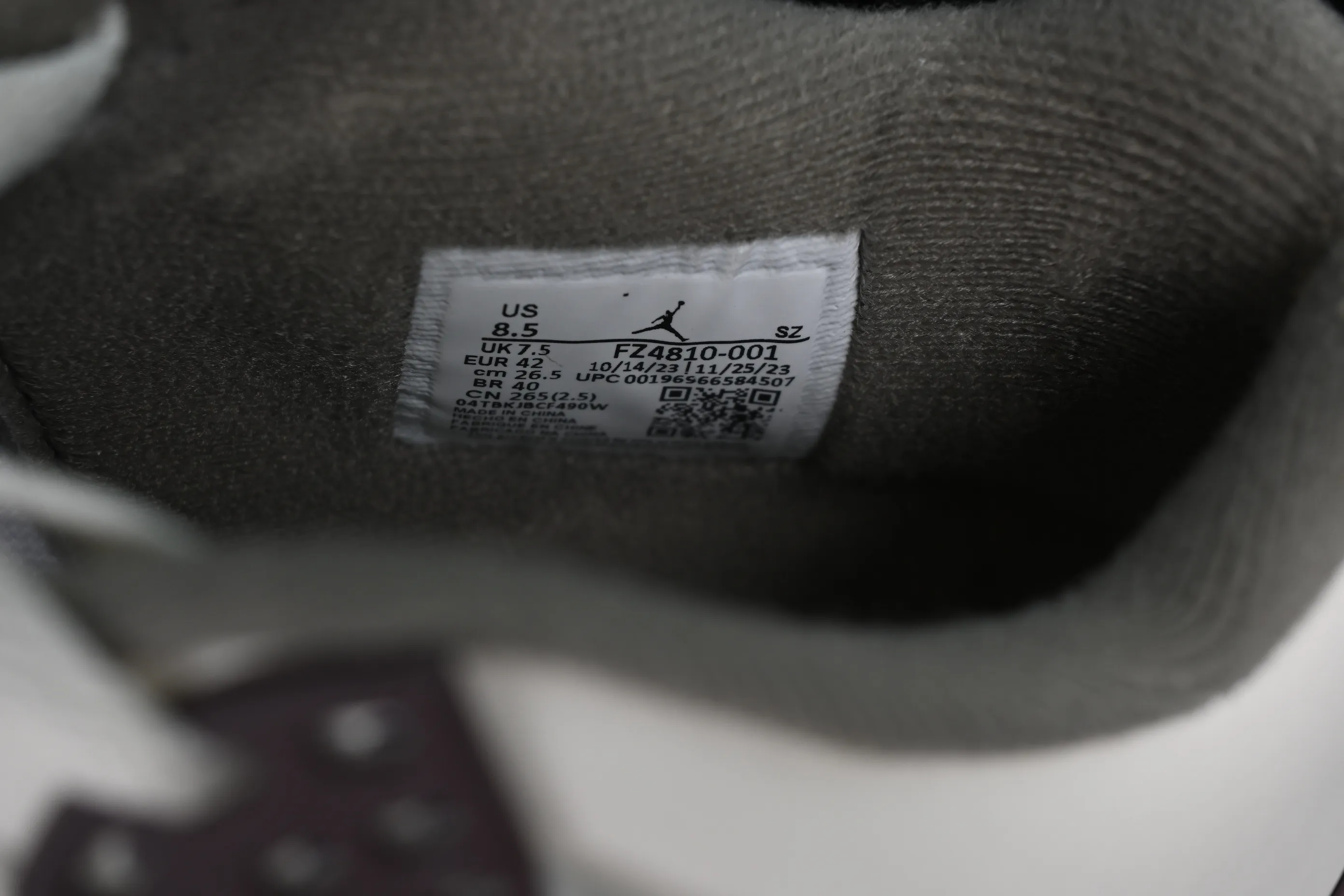 All categories Air Jordan Jordan series basketball shoes Air Jordan 4 pure original A Ma Maniere x Air Jordan 4 Retro "Phantom" AJ4 Joe 4 joint phantom gray FZ4810-001
